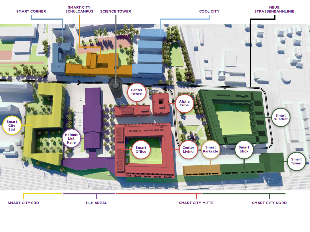 Plan der Smart City Graz